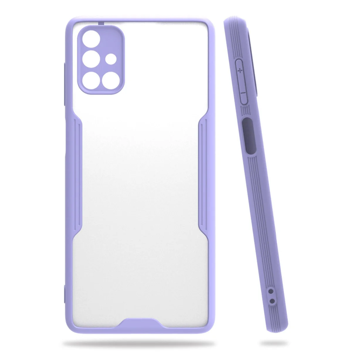 Galaxy M51 Kılıf Platin Silikon - Lila