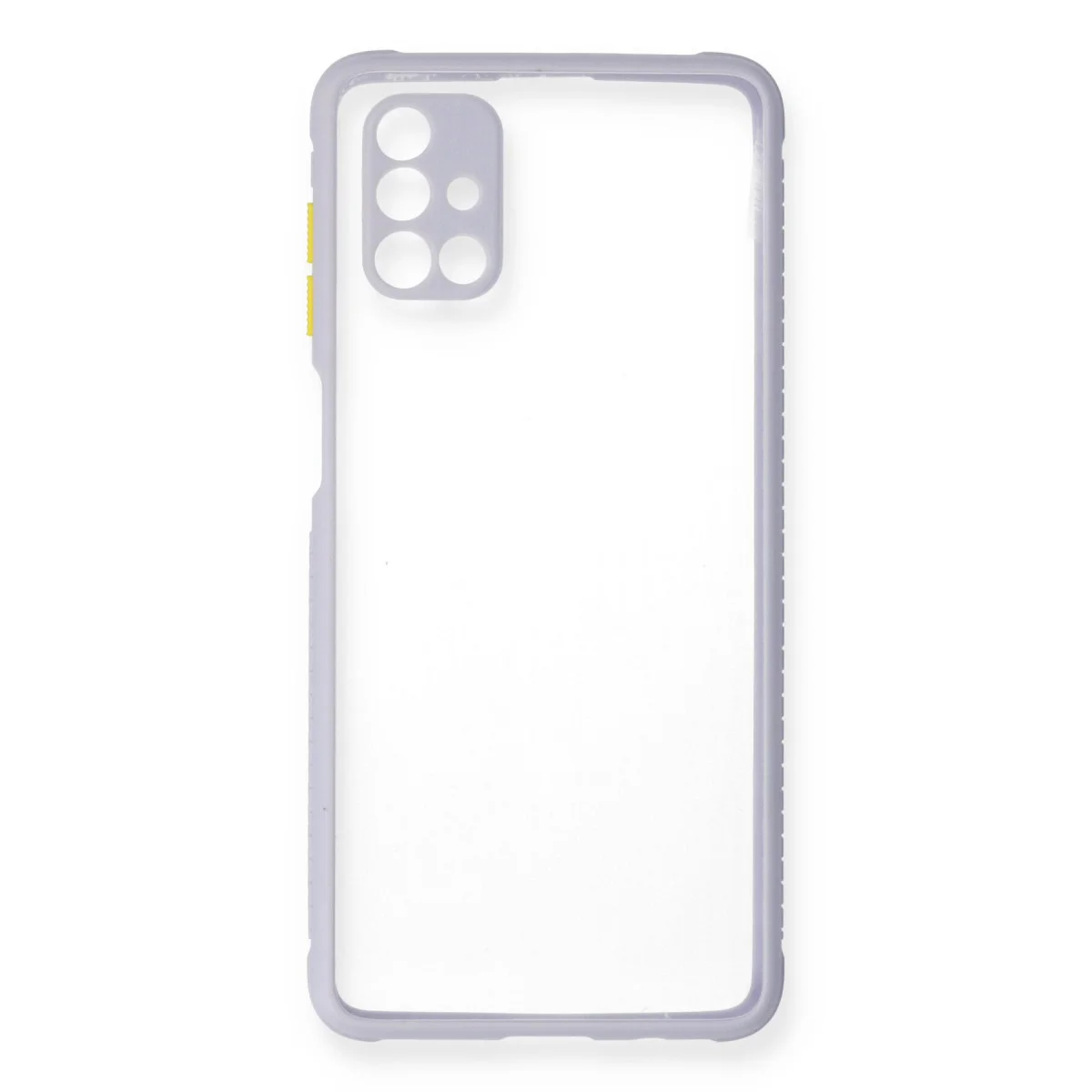 Galaxy M51 Miami Şeffaf Silikon Kılıf - Lila