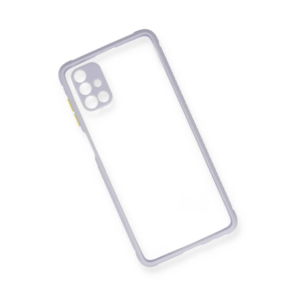 Galaxy M51 Miami Şeffaf Silikon Kılıf - Lila