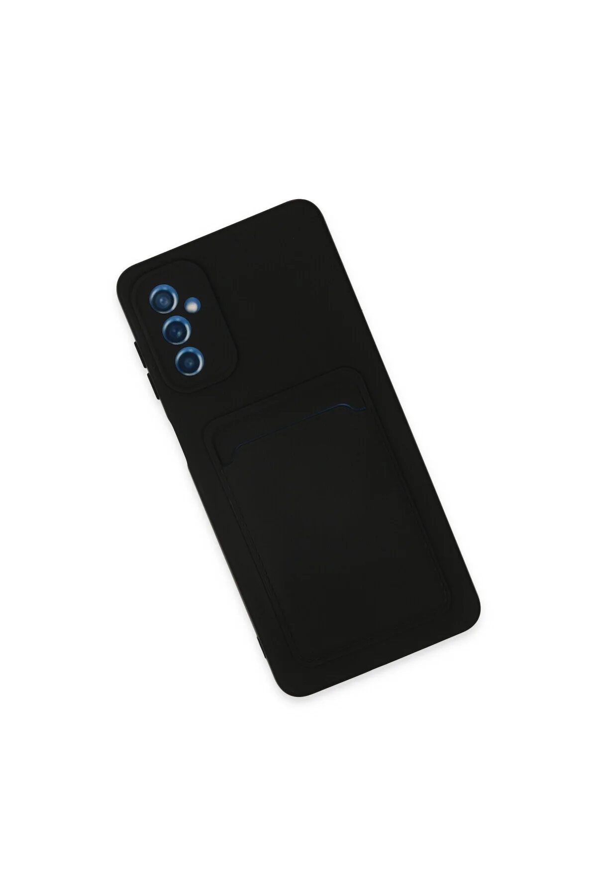 Galaxy M52 5G Kılıf Kelvin Kartvizitli Silikon - Siyah