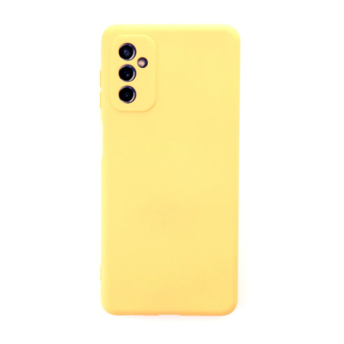 Galaxy M52 5G Kılıf - Nano İçi Kadife Silikon Sarı Koruyucu Kılıf - %100 Yerli Üretim