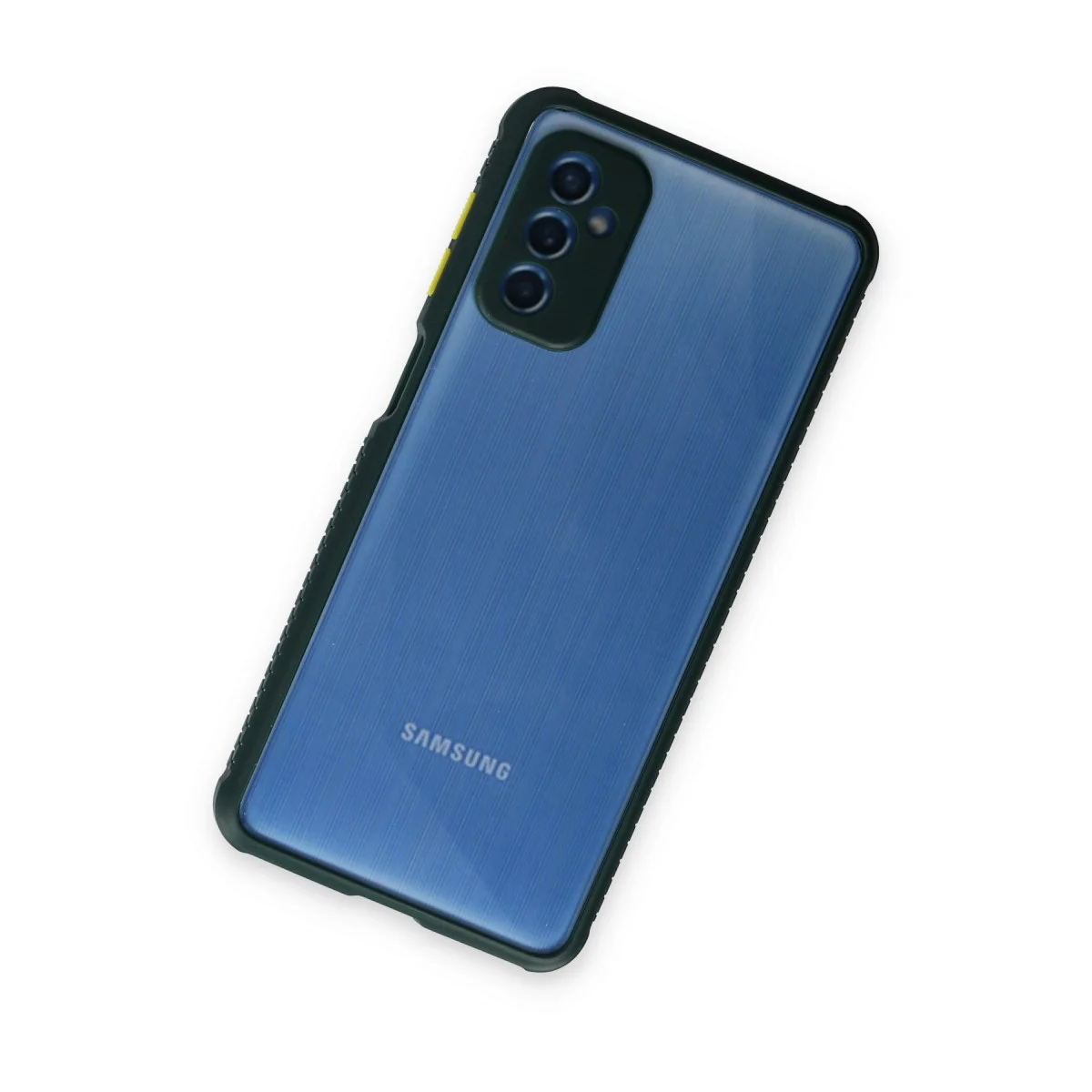 Galaxy M52 5G Miami Şeffaf Silikon Kılıf - Koyu Yeşil