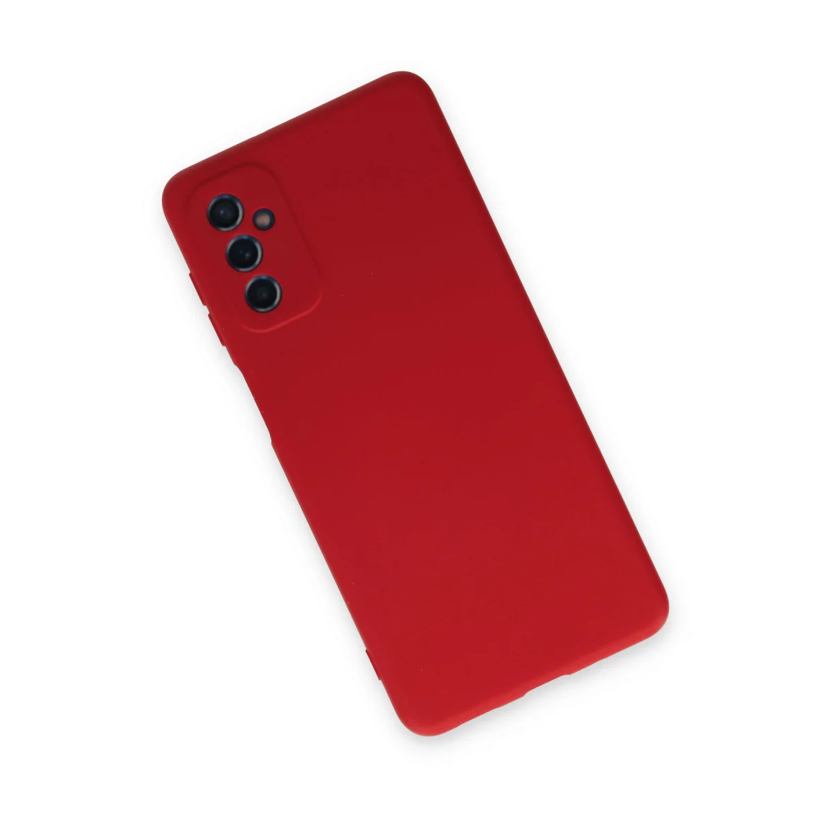 Galaxy M52 5G Nano İçi Kadife Kılıf - Kırmızı, Tam Koruma