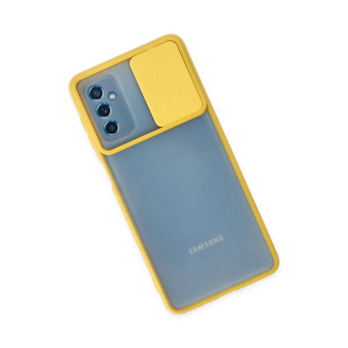 Galaxy M52 5G Silikon Kılıf - Buzlu Kamera Koruma & Şıklık