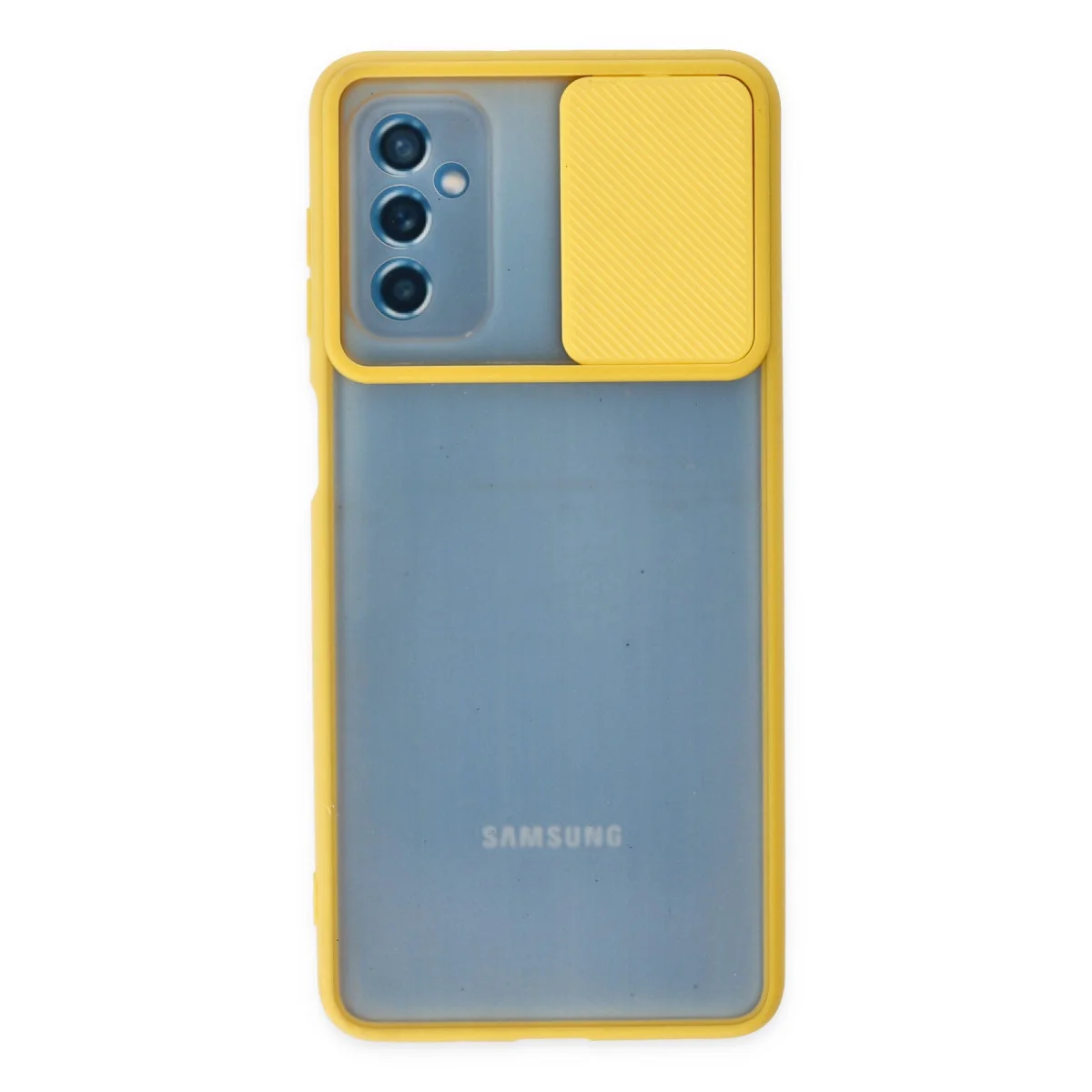 Galaxy M52 5G Silikon Kılıf - Buzlu Kamera Koruma & Şıklık