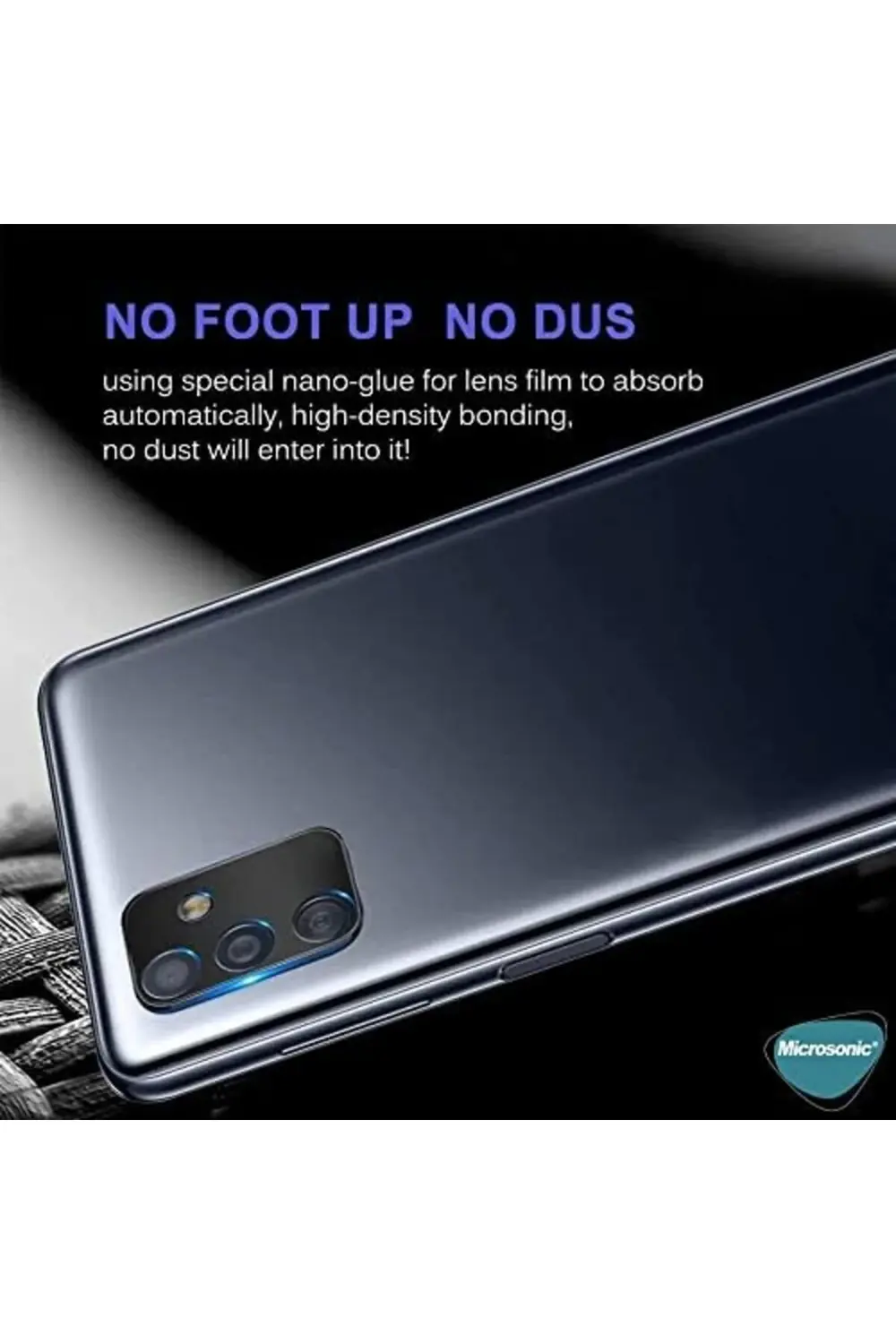 Galaxy M52 Kamera Lens Koruma Camı V2 Siyah 395519