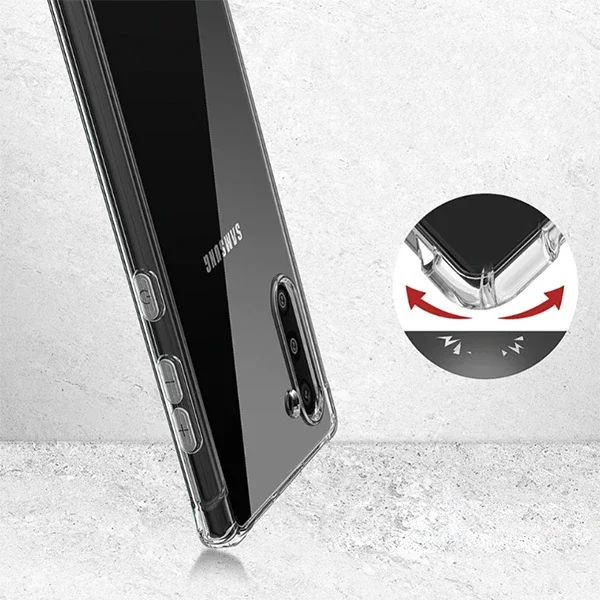 Galaxy Note 10 Anti-Drop Darbe Emici Silikon Kılıf - Ultra Koruma ve Şok Emici