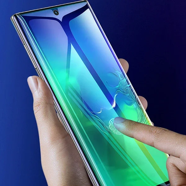 Galaxy Note 10 Full Ekran Koruyucu 0.15mm 2'li Set - Tam Kavisli Anti-Patlama Şeffaf