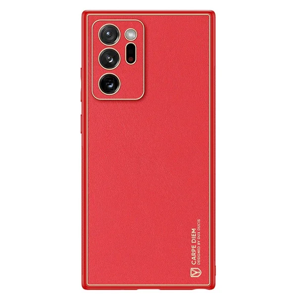 Galaxy Note 20 Ultra Kılıf - Şok Emici Süper İnce TPU PC PU Arka Koruyucu Kabuk