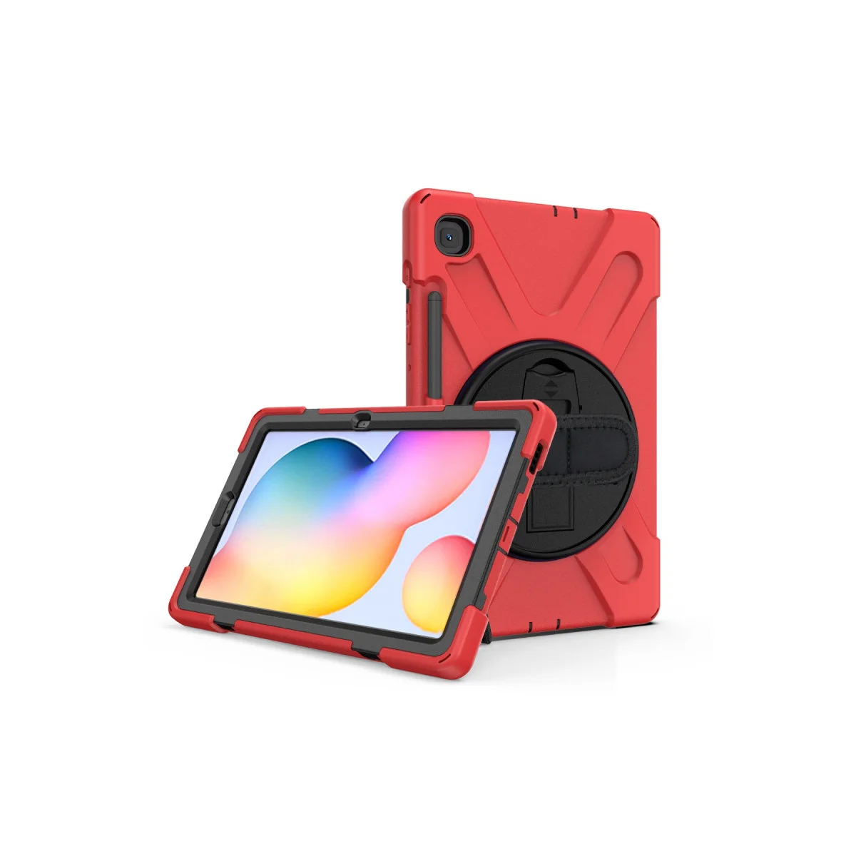 Galaxy P610 Tab S6 Lite 10.4 Döner Kılıf Amazing Tablet Kapak - Kırmızı ve Korumalı Fiyatı, Yorumları ve Özellikleri