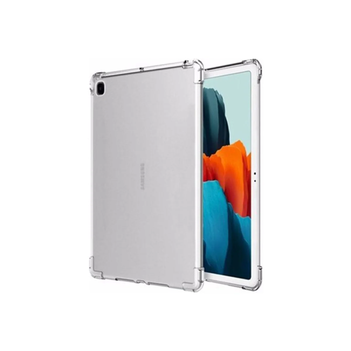 Galaxy P610 Tab S6 Lite 10.4 Silikon Kılıf Şeffaf Anti-Şok Koruma