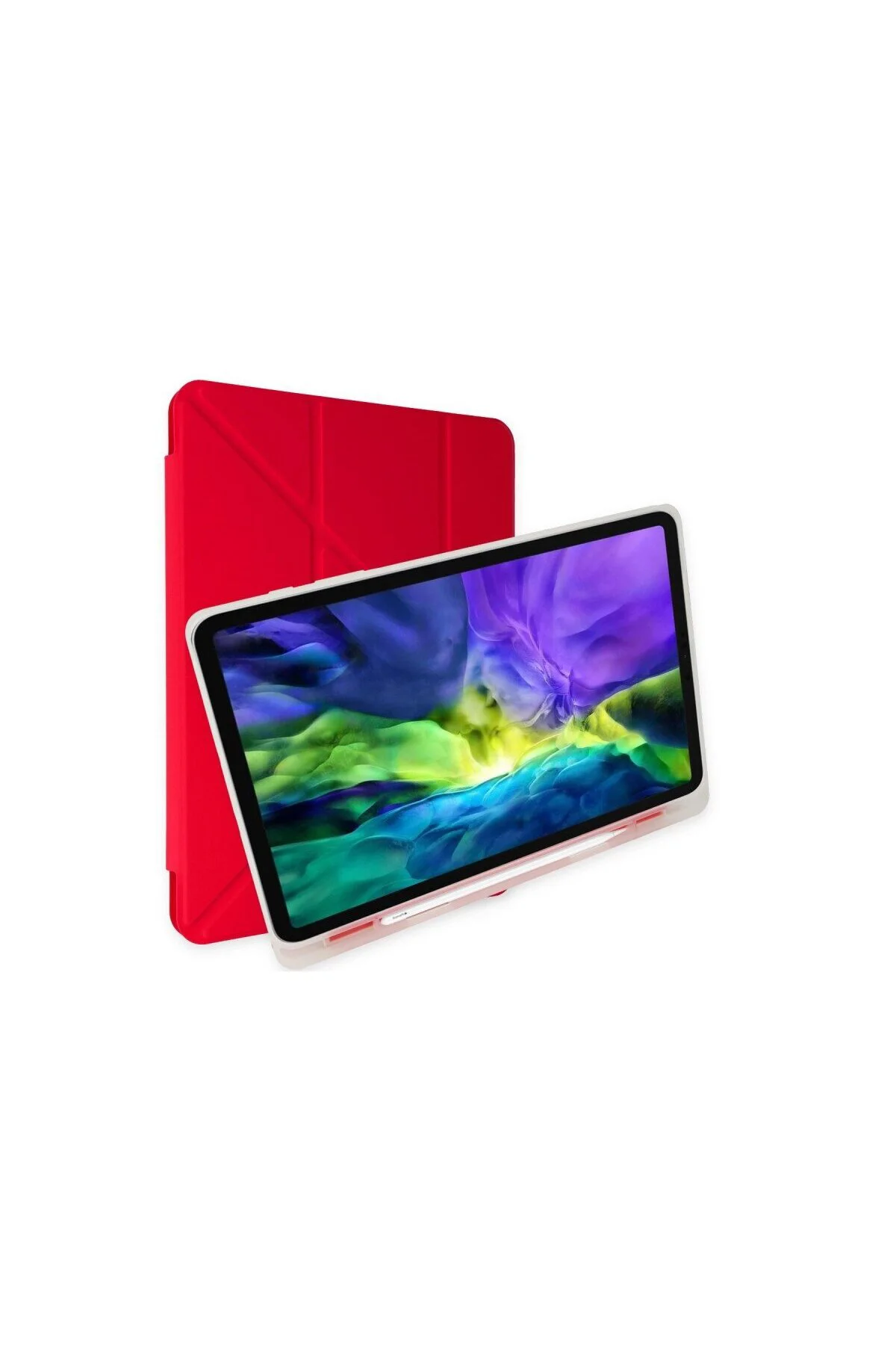 Galaxy P610 Tab S6 Lite 10.4 Kılıf Kalemlikli Mars Tablet Kılıfı - Kırmızı Galaxy P610 Tab S6 Lite 10.4 Kılıf Kalemlikli Mars Tablet Kılıfı - Kırmızı