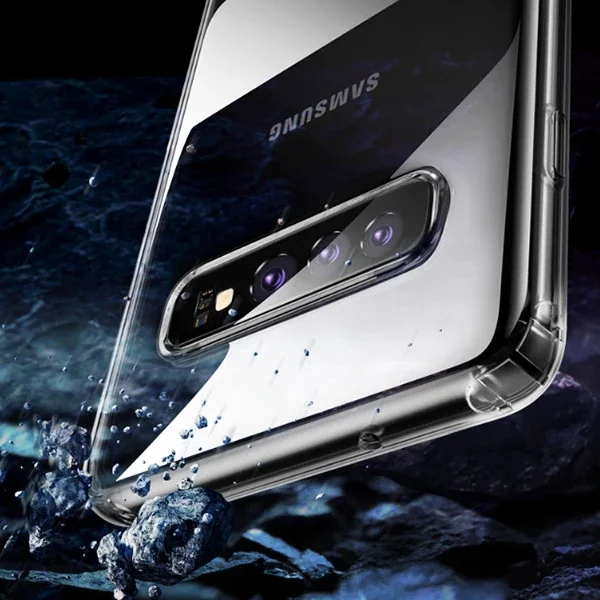 Galaxy S10 Simple Ultra İnce Kamera Korumalı Silikon Kılıf - İncelik ve Şeffaf Koruma