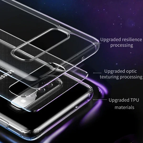 Galaxy S10 Simple Ultra İnce Kamera Korumalı Silikon Kılıf - İncelik ve Şeffaf Koruma