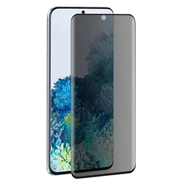 Galaxy S20 FE Gizlilik Camı - 3D Full Privacy Temper Cam Ekran Koruyucu