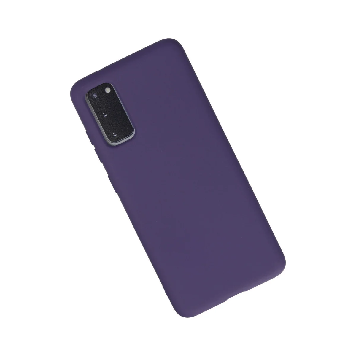 Galaxy S20 Kadife Nano Silikon Kılıf - Mor Estetik ve Güçlü Koruma