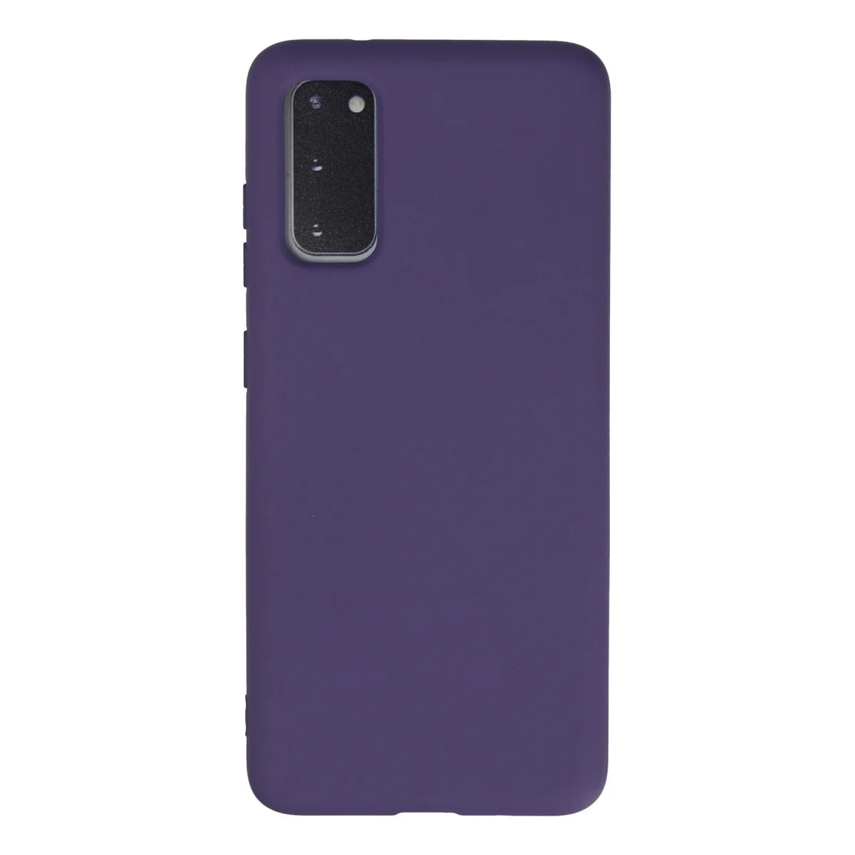 Galaxy S20 Kadife Nano Silikon Kılıf - Mor Estetik ve Güçlü Koruma