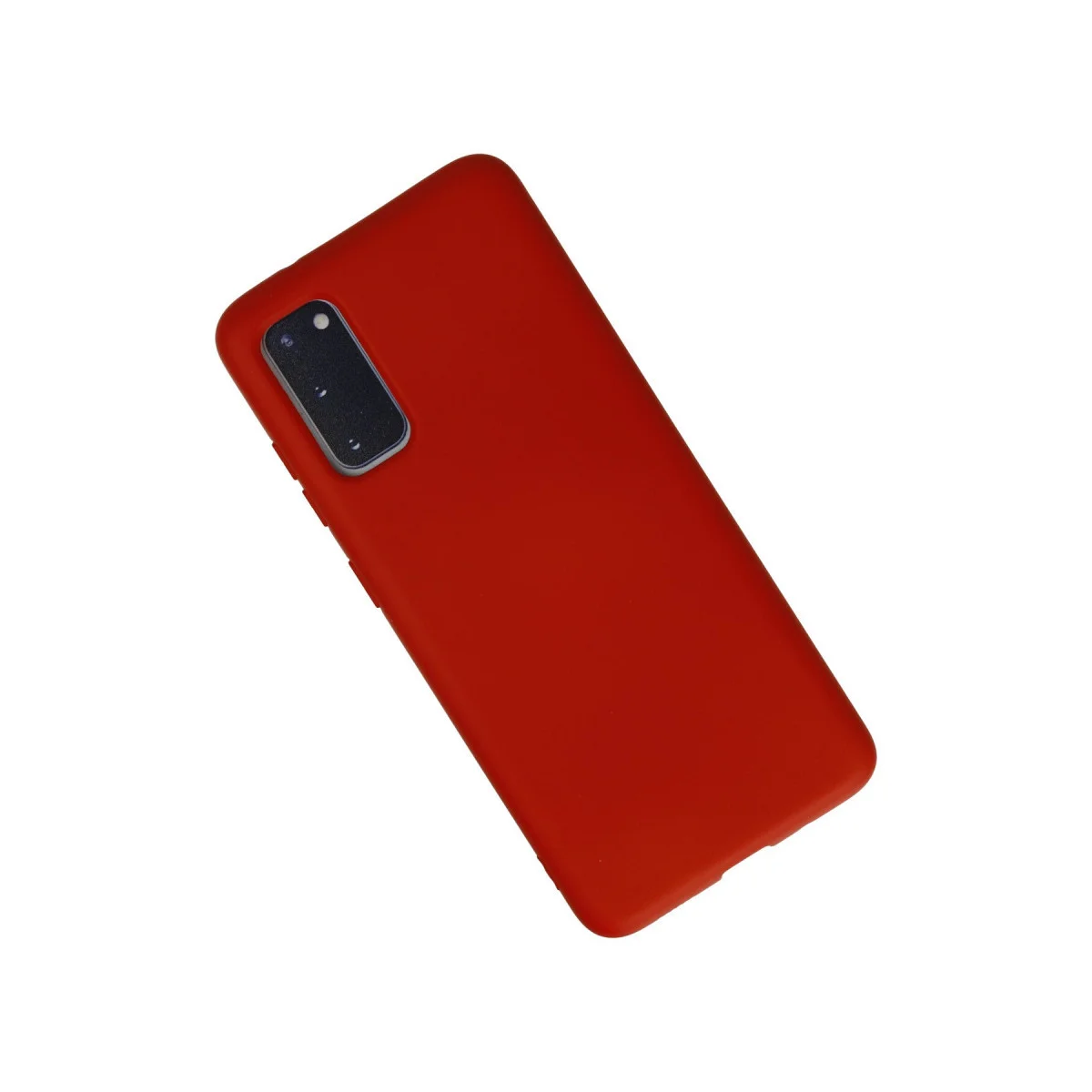 Galaxy S20 Nano İçi Kadife Silikon Kılıf - Kırmızı, Yerli Üretim, Su Geçirmez
