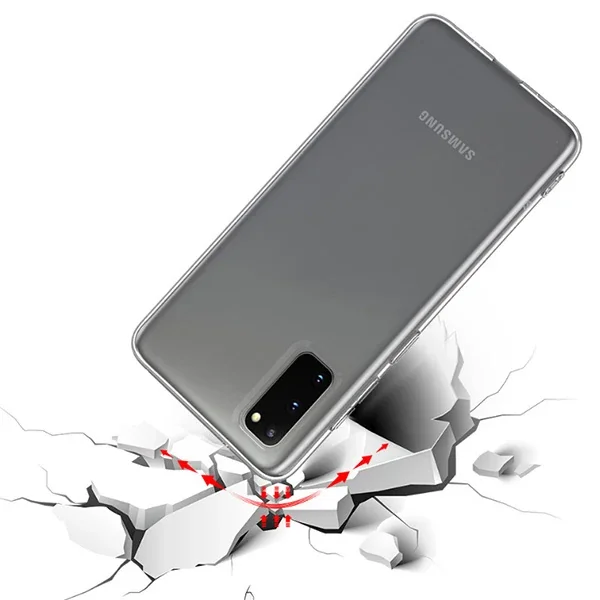 Galaxy S20 / S20 Lite 2.0 mm Şeffaf Silikon Kılıf - Shockproof Koruyucu Kılıf