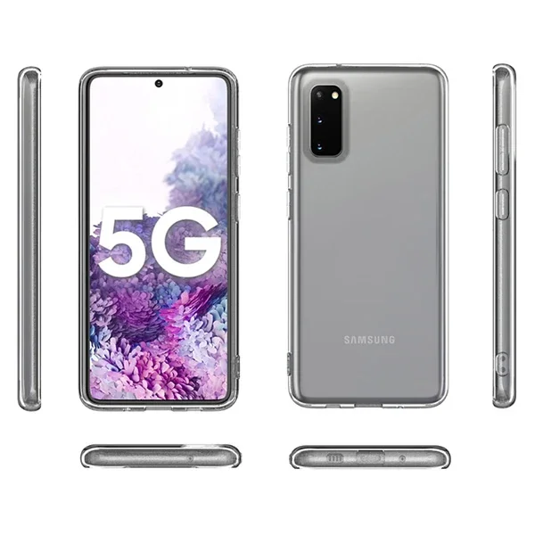 Galaxy S20 / S20 Lite 2.0 mm Şeffaf Silikon Kılıf - Shockproof Koruyucu Kılıf