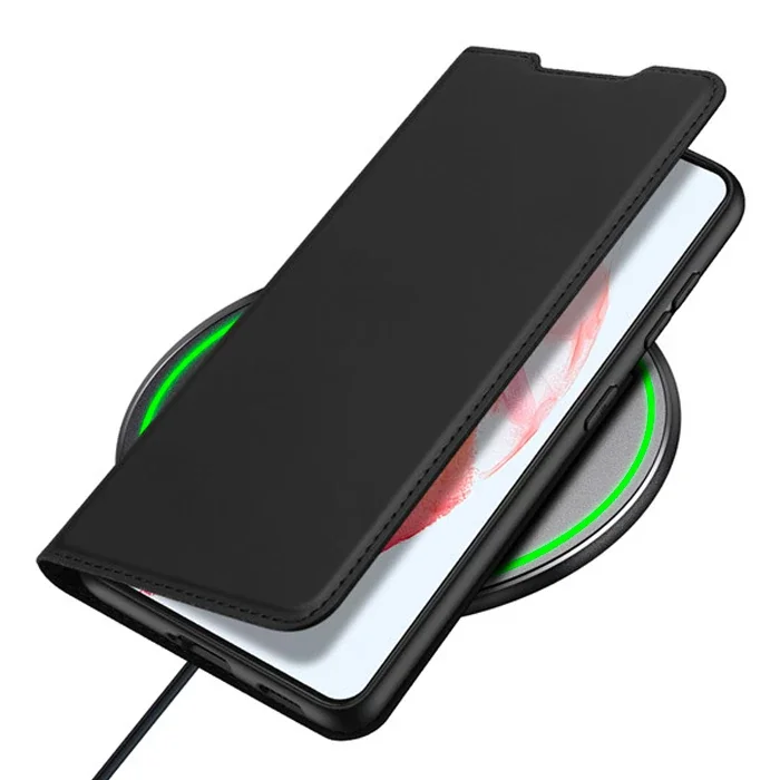 Galaxy S21 Kapaklı Kılıf - Manyetik Flip Standlı Kartlık Deri