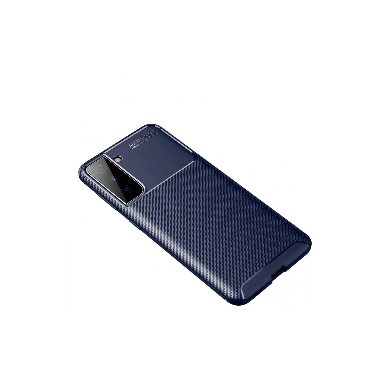 Galaxy S21 Plus Auto Focus Karbon Kılıf - Lacivert - Yüksek Kalite Koruma