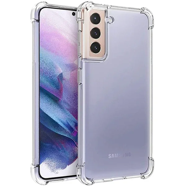 Galaxy S21 Plus / S30 Plus Darbe Emici Silikon Kılıf - Şok Geçirmez Şeffaf Koruyucu