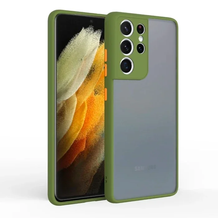 Galaxy S21 Ultra Kamera Korumalı Premium Silikon Kılıf – Darbeye Dayanıklı, Antiparmak İzli