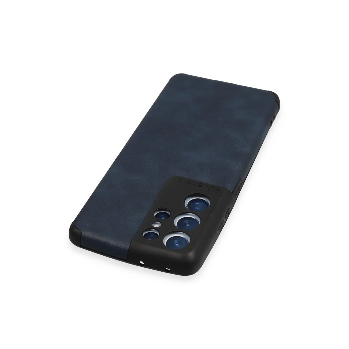 Galaxy S21 Ultra Loop Deri Silikon Kılıf - Lacivert