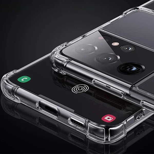 Galaxy S21 Ultra / S30 Ultra Darbe Emici Şeffaf Silikon Kılıf – Shockproof Koruma