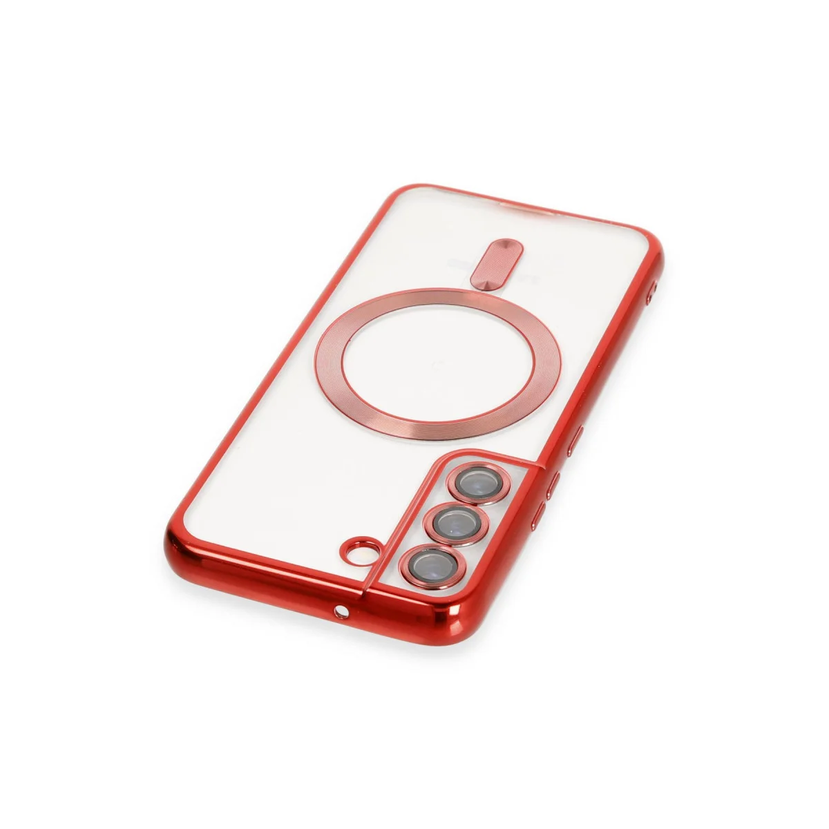 Galaxy S22 Kross Magneticsafe Kapak - Kırmızı, MagSafe Uyumlu ve Çizilmeye Dayanıklı Kılıf