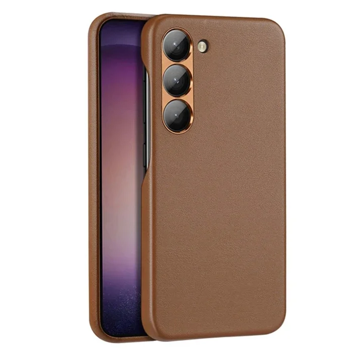 Galaxy S23 Deri Kılıf - Kablosuz Şarj Uyumlu Şık Koruma