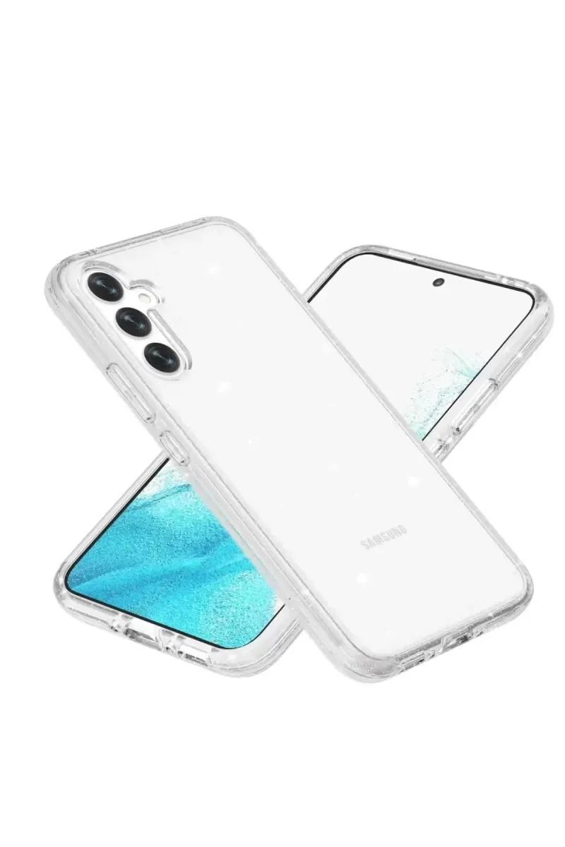 Galaxy S23 FE ile Uyumlu Şeffaf Glow MagSafe Kılıf - Parlak Şık Koruyucu Kapak