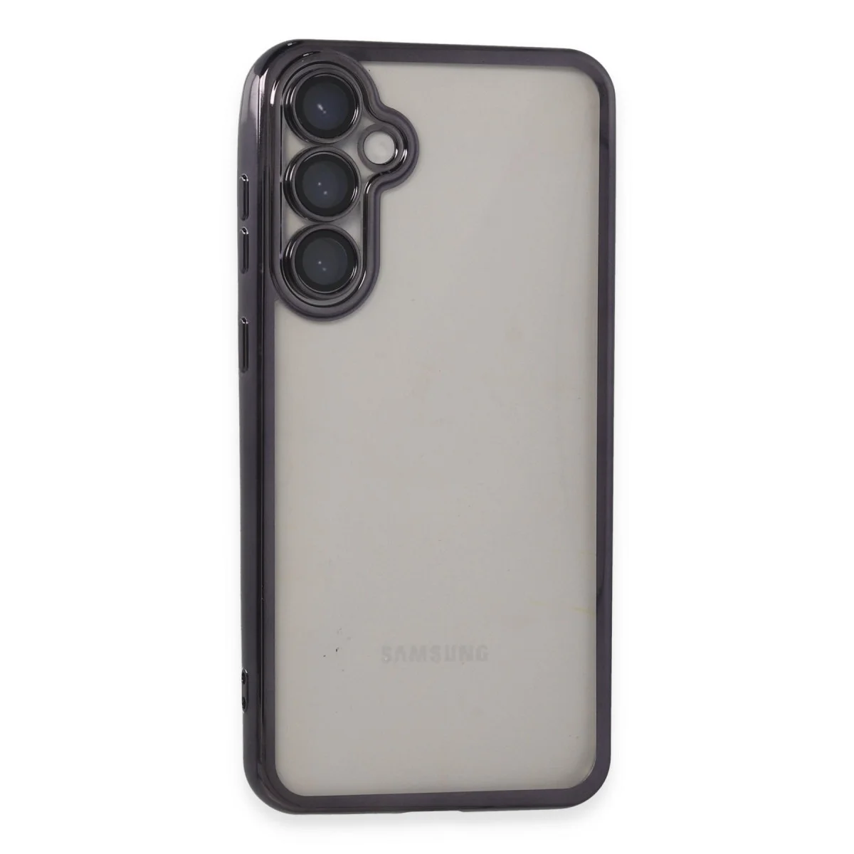 Galaxy S23 FE Kılıf - Razer Lensli Silikon ve Mor Koruması