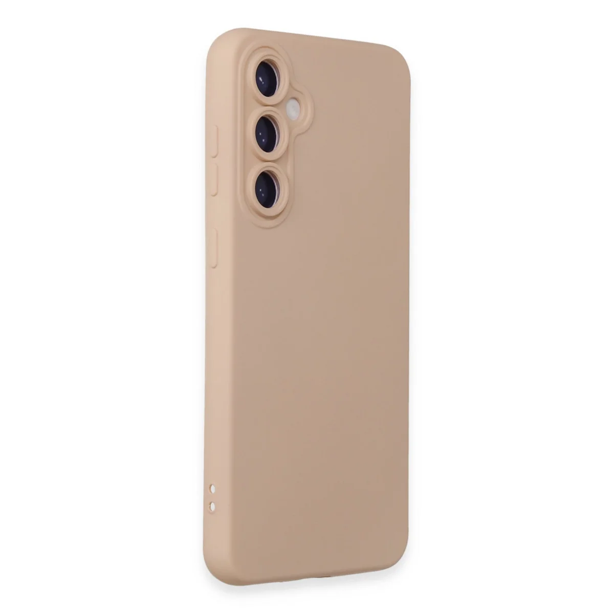 Galaxy S23 FE Kılıf Nano İçi Kadife Silikon - Pudra