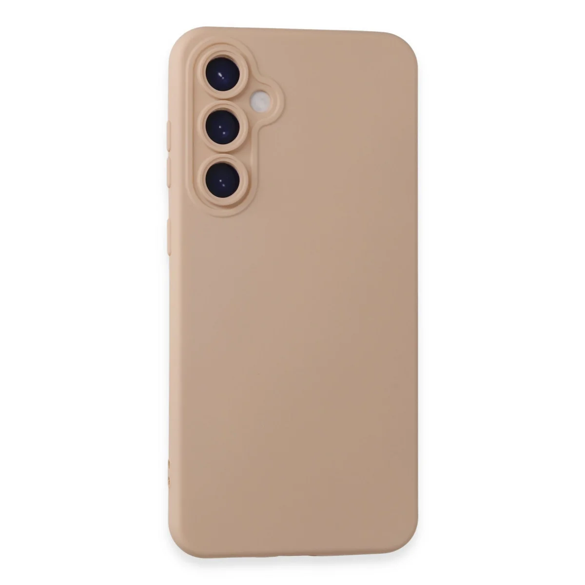 Galaxy S23 FE Kılıf Nano İçi Kadife Silikon - Pudra