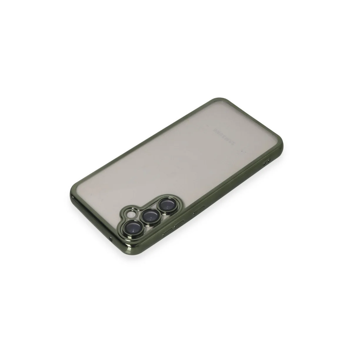 Galaxy S23 FE Razer Lensli Silikon Kılıf - Yeşil ve Estetik Koruma