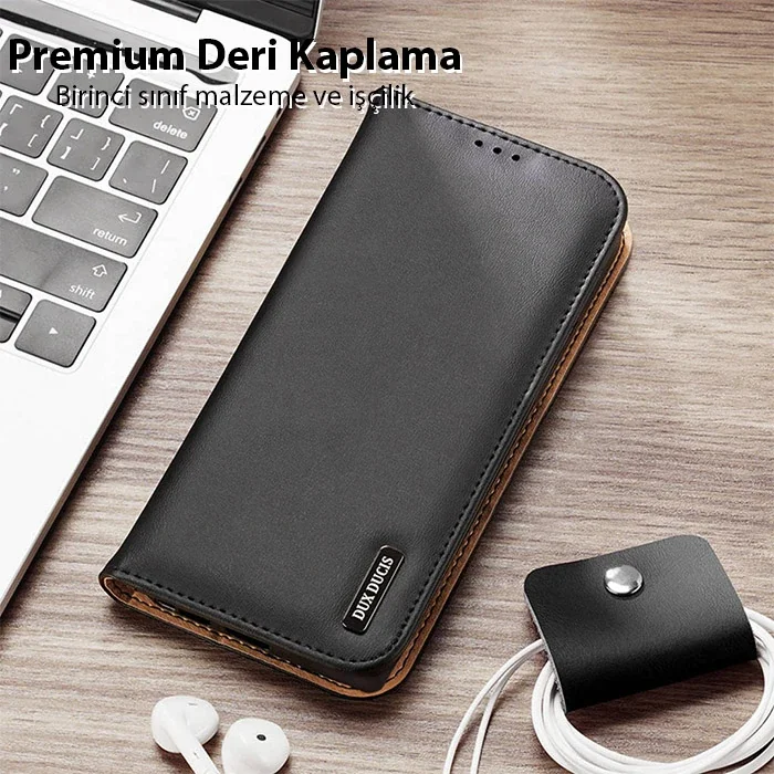 Galaxy S23 Kılıf – Manyetik Cüzdanlı & RFID Korumalı Deri Kılıf