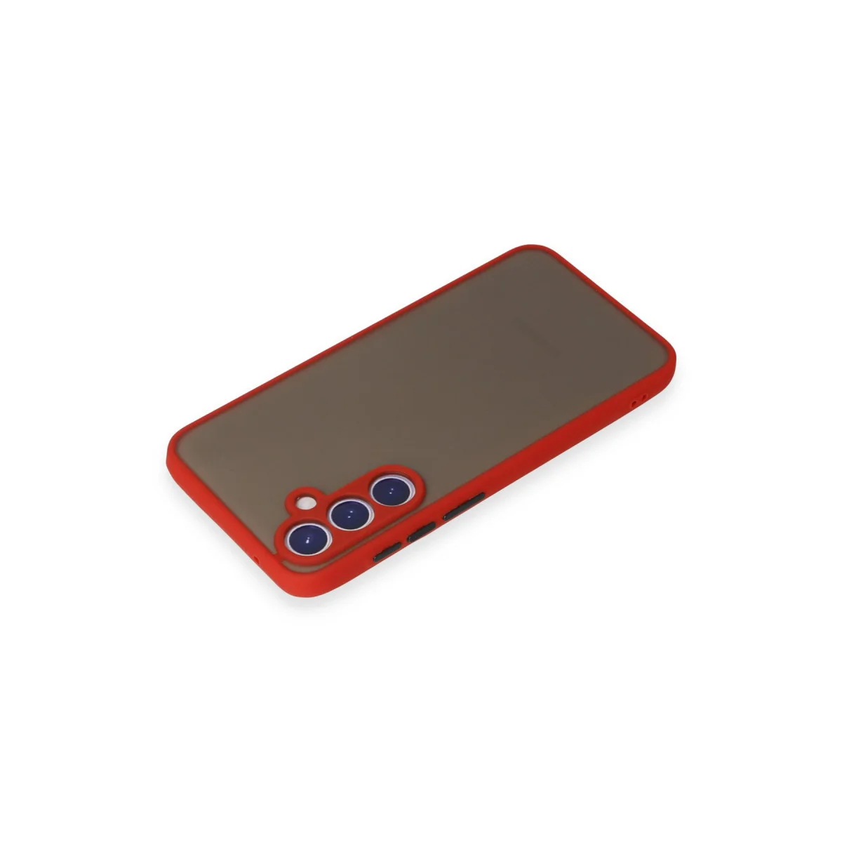 Galaxy S23 Kılıf Montreal Silikon Kapak Kamera Koruması Kırmızı