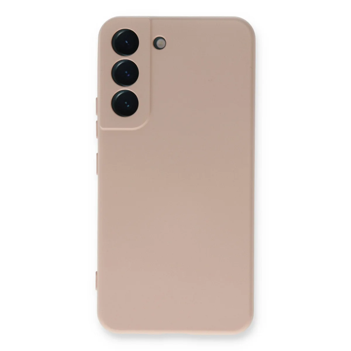Galaxy S23 Kılıf Nano İçi Kadife Silikon - Pudra | %100 Yerli Üretim
