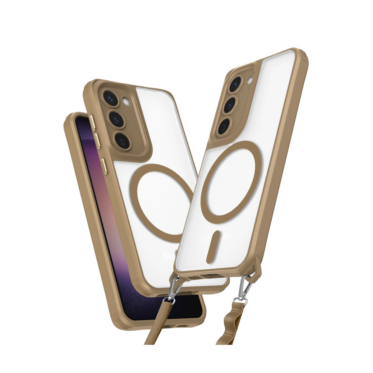 Galaxy S23 Plus Enka MagSafe Kılıf - Desert Silikon Kılıf