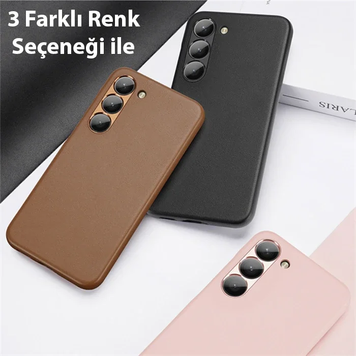 Galaxy S23 Plus Grit Ser Deri Kılıf - Kusursuz Koruma & Şarj