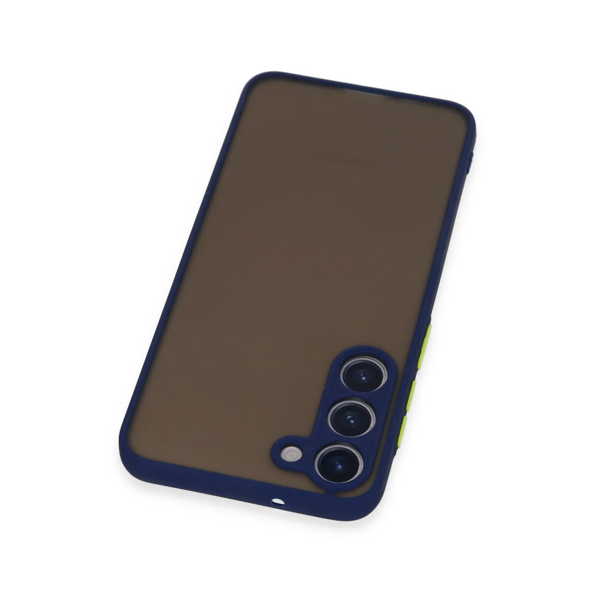 Galaxy S23 Plus Montreal Silikon Kılıf - Lacivert, Kamera Korumalı ve Mat Arka Panel