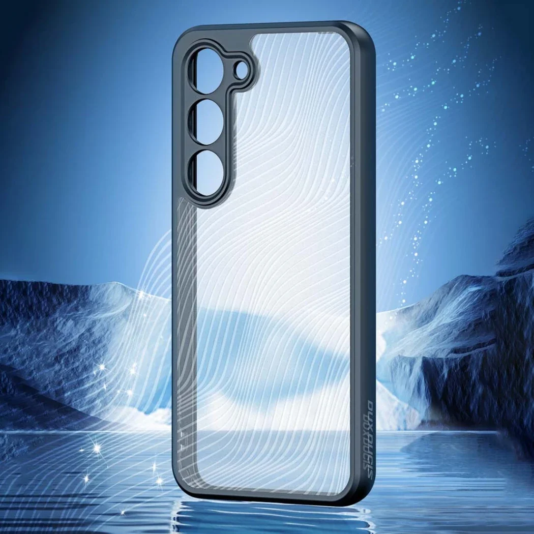 Galaxy S23 Plusa Uyumlu Duxy Aimo Serisi Frost Sert Kapak - Antiparmakizi Lensli Silikon TPU Kılıf