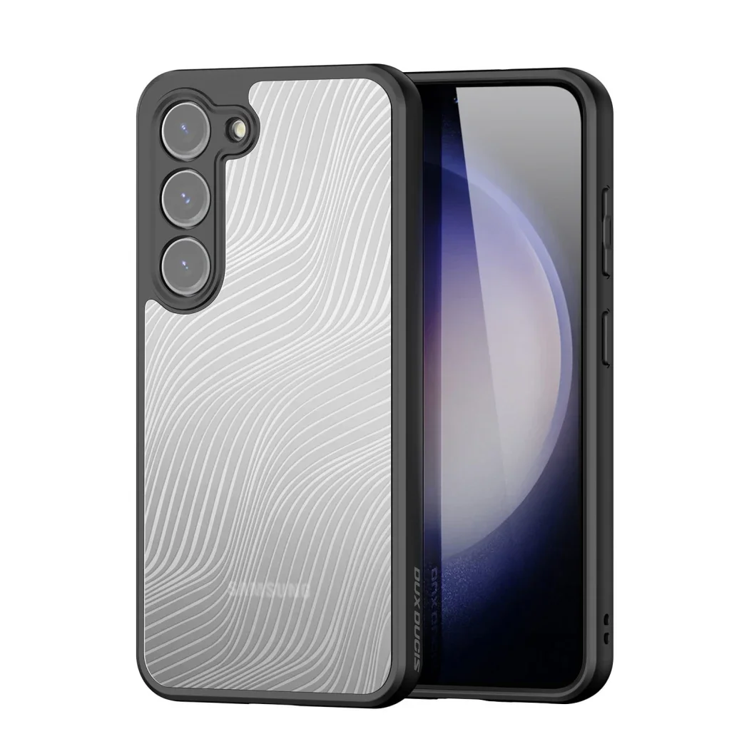 Galaxy S23 Plusa Uyumlu Duxy Aimo Serisi Frost Sert Kapak - Antiparmakizi Lensli Silikon TPU Kılıf