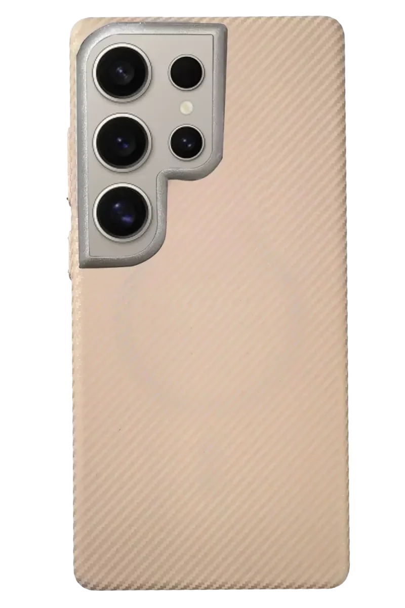 Galaxy S23 Ultra ile Uyumlu Besa MagSafe Kılıf - Desert Karbon Fiber