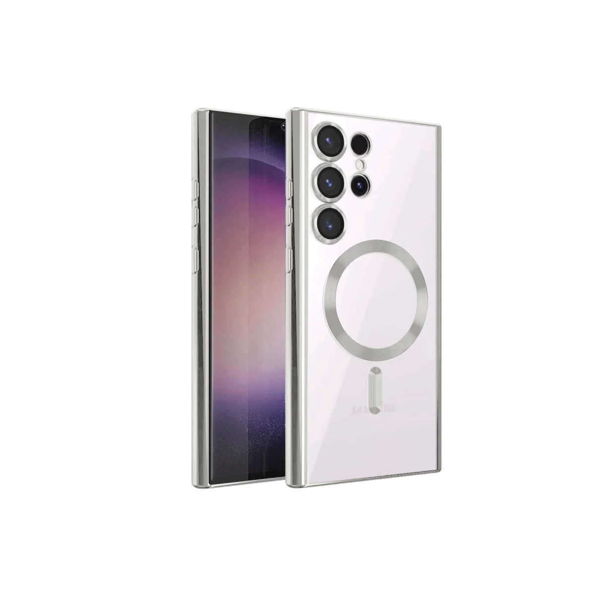 Galaxy S23 Ultra Kross Magneticsafe Kapak - Titan Gri, MagSafe ve Tam Koruma