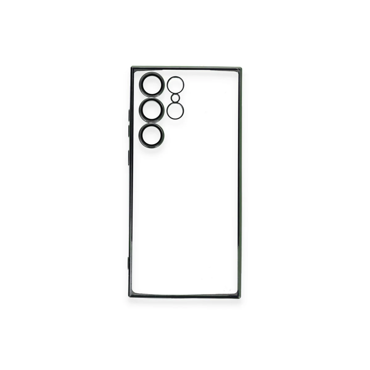 Galaxy S23 Ultra Razer Lensli Silikon Kılıf - Yeşil & Güçlü Koruma