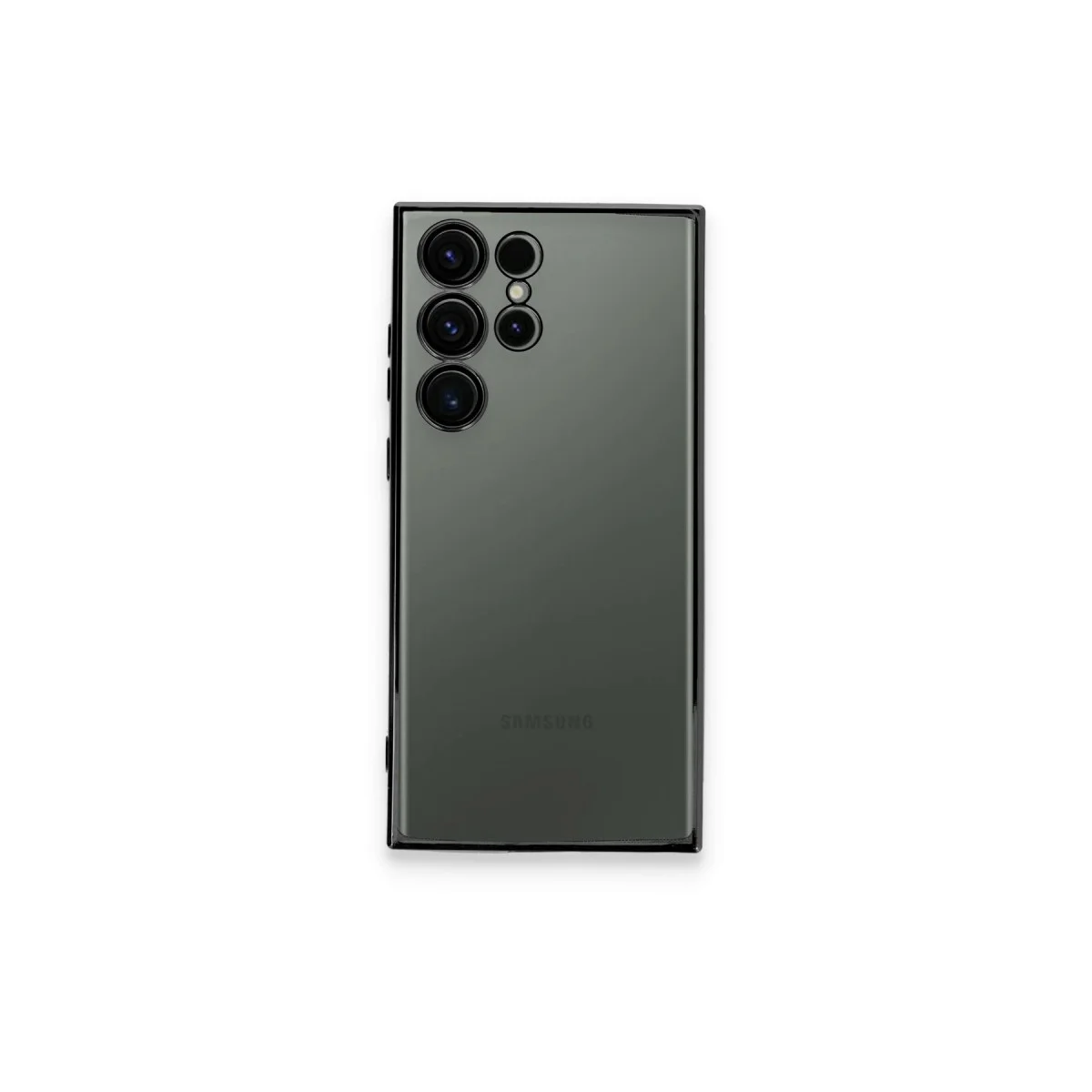 Galaxy S23 Ultra Razer Lensli Silikon Kılıf - Şeffaf, Estetik ve Yüksek Korumalı