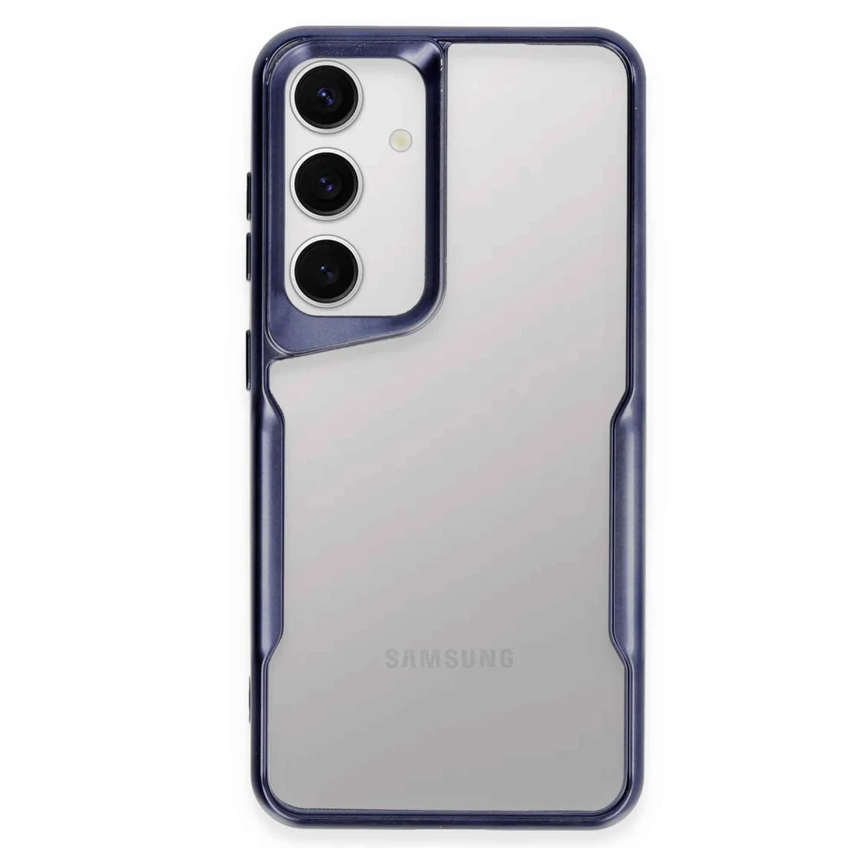 Galaxy S24 Boyi Serisi Mat Silikon Kılıf - Lacivert